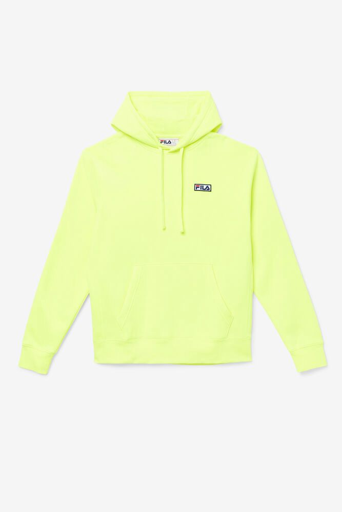 Fila Algot Yellow Hoodie Mens - NZ 92460-CUYT